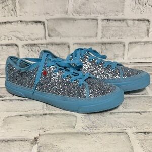 UGG Teal Blue Glitter Women's Sneakers-Size 7